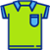 green and blue merchandise solutions t-shirt icon