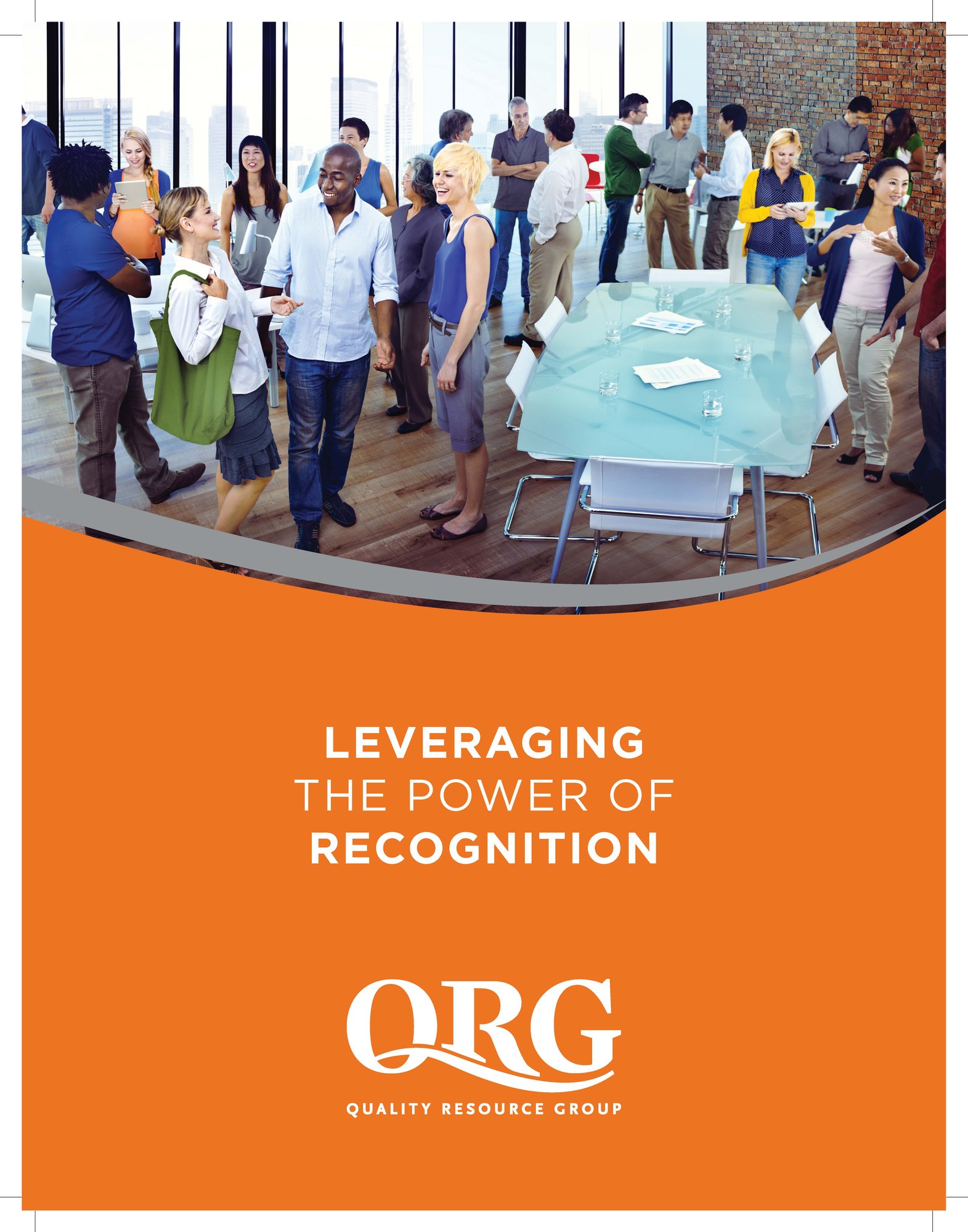 men and women networking in a conference room - Leveraging the Power of Recognition cover