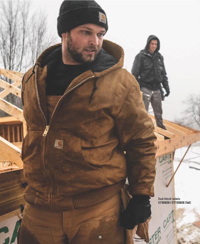 two workers in carhartt gear