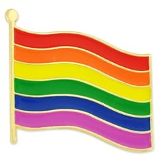 rainbow flag gay pride pin 