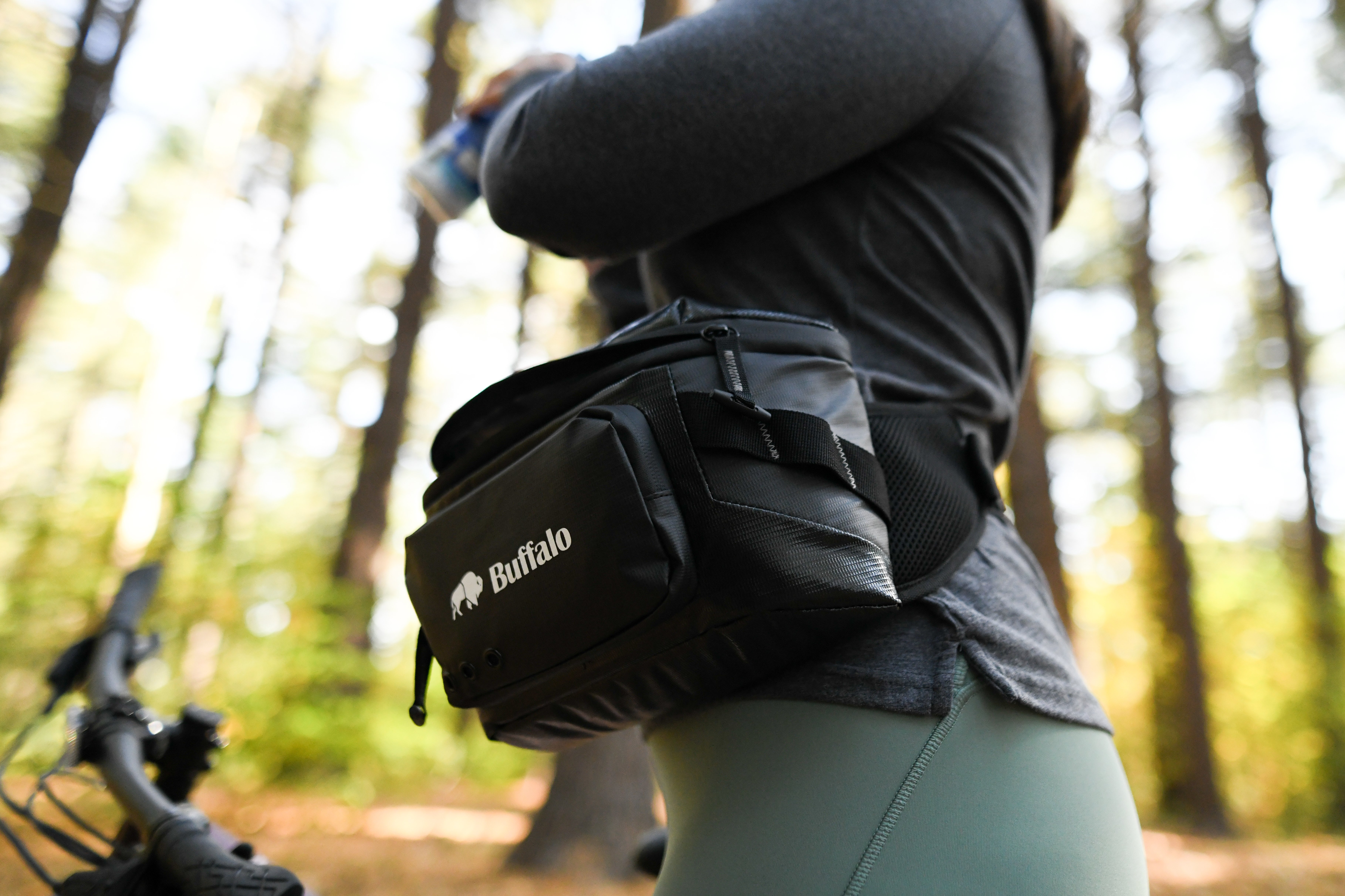 close up of someone wearing a crossbody bag
