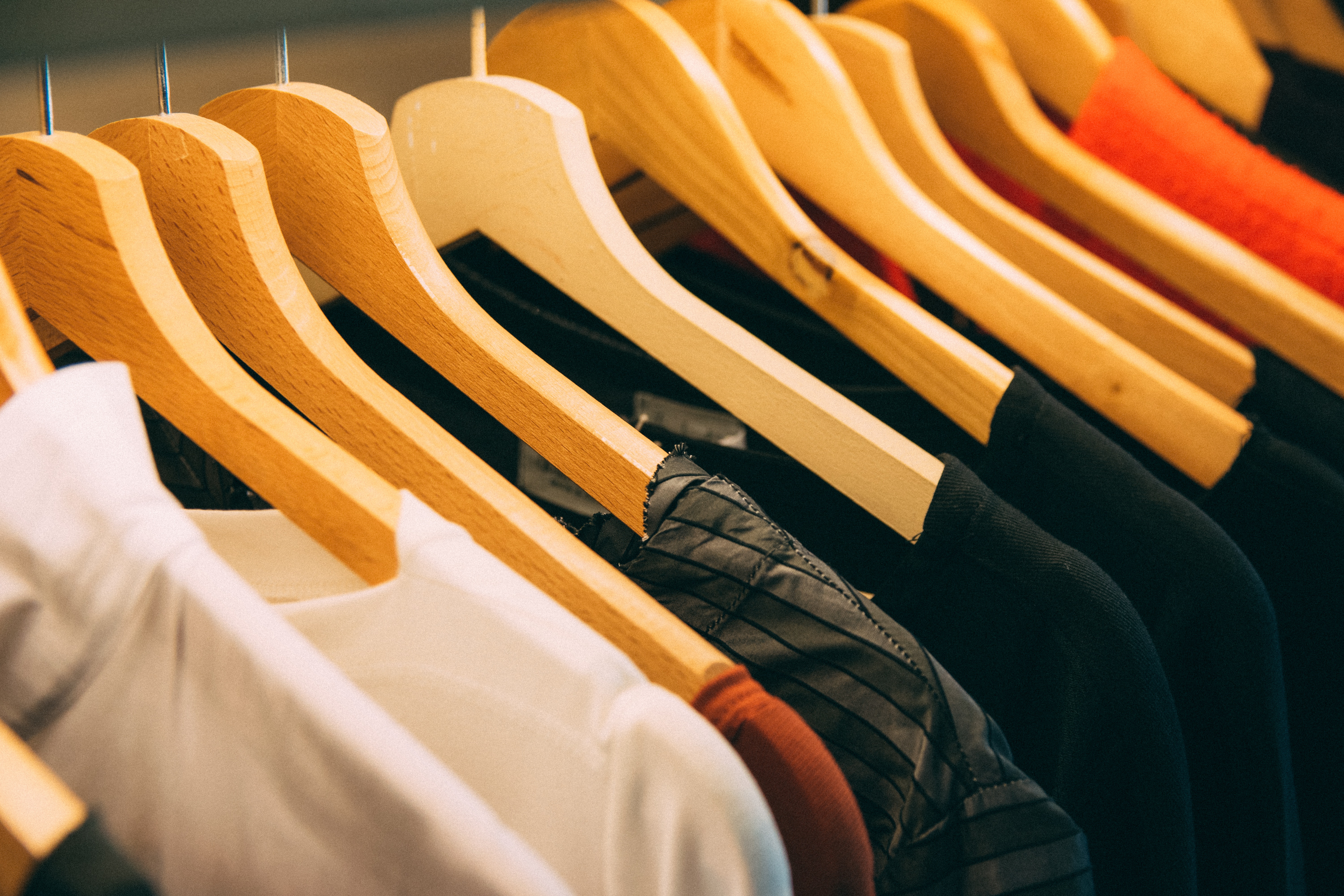 row of clothes